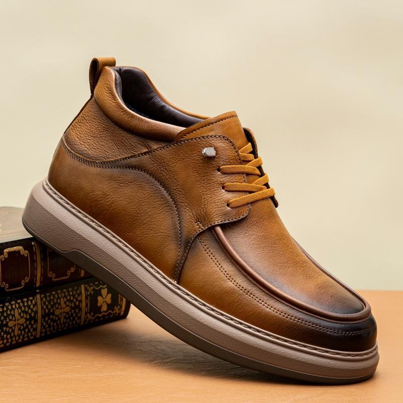 C421-Cemented Leather Boots-size:39-44 -$19-$20