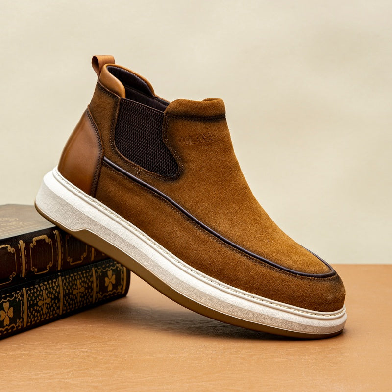 C430-Cemented Leather Boots-size:39-44 -$19-$20